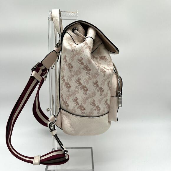 Coach Cream and Brown Backpack - Picture 8 of 14